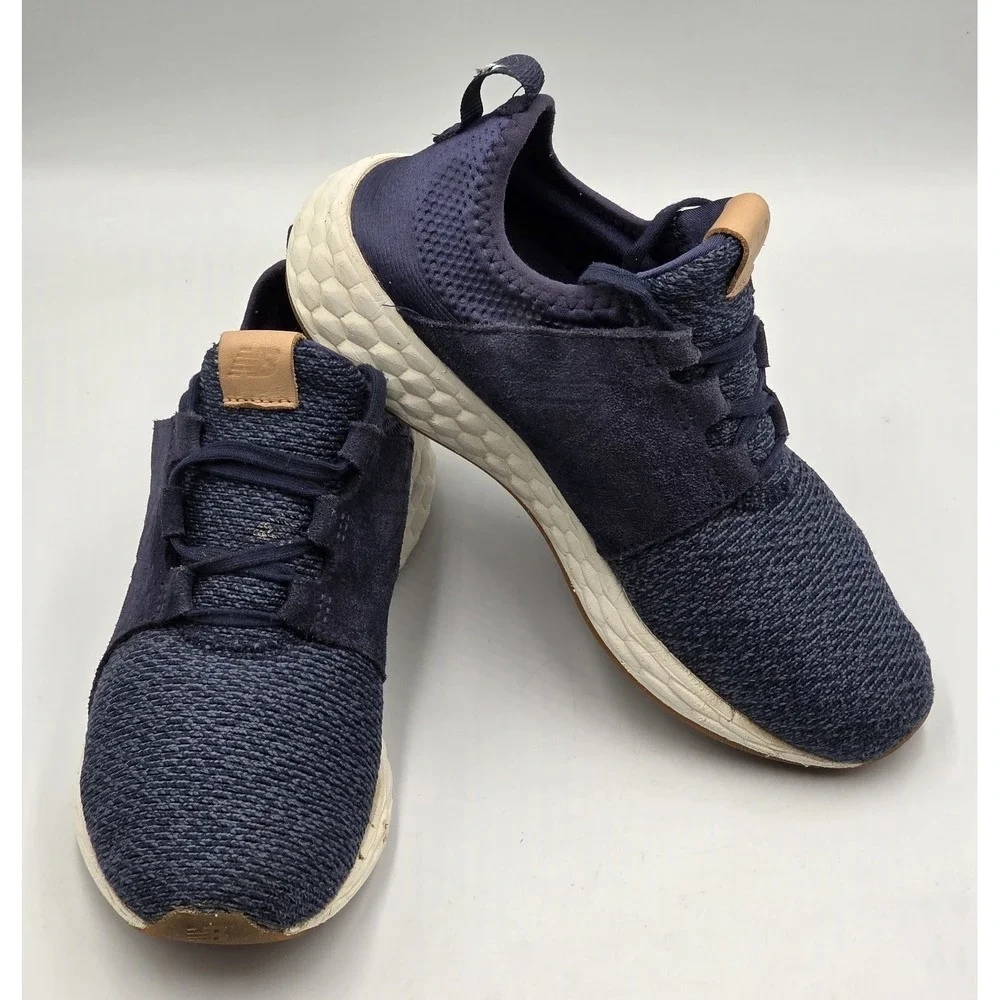 New Balance Cruz WCRUZON Women 7.5 Navy White Gum Fresh‎ Foam Sneakers